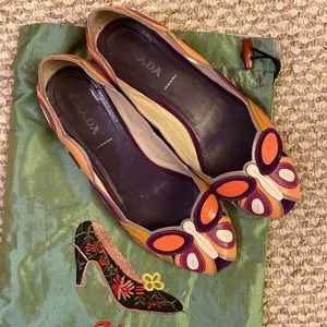 PRADA SLIP ON FLATS GREAT CONDITION